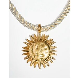 Zara Sun Cord Gold Necklace